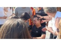 Yayaya çarpan motosiklet sürücüsü gözyaşlarını tutamayıp ağlama krizine girdi