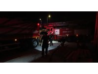 Mermer atölyesindeki yangın korkuttu