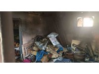 Kumlu’da yanan evde maddi hasar oluştu