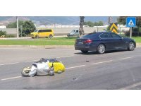 Kavşakta korkutan kaza: 1 yaralı