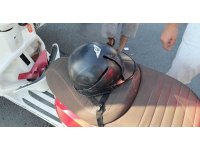 Parçalanan kask sürücüyü hayata bağladı