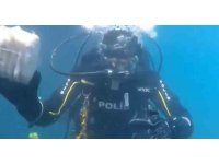 Eğitim dalışında Akdeniz’in derinliklerinde uyuşturucu ele geçirildi