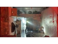 Oto boyacısı dükkanında çıkan yangın korkuttu