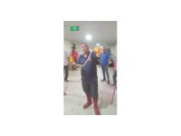 Hatay’da okula giren yılan itfaiye ekipleri tarafından yakalandı