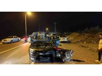 Otomobille çarpışan motosikletteki 1 kişi öldü