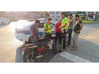 Yaralı motosiklet sürücüsü tedaviyi kabul etmedi
