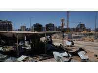 Antalya’da inşaat alanında yangın: 6 konteyner kül oldu, 600 bin TL zarar oluştu