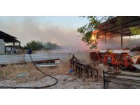 Reyhanlı’da samanlık yangını