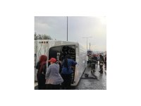 Tarım işçilerini taşıyan otobüs devrildi: 12 yaralı