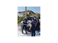 Kahramanmaraş’ta araç yangını