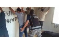 Metruk binalarda uyuşturucu kullananlara ‘şok’ baskın