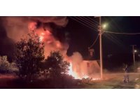 Atıkların tutuşmasıyla çıkan yangında ev yanmaktan son anda kurtarıldı