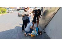 Bu kez tam tersi oldu, yaya otomobile çarptı: 1 yaralı