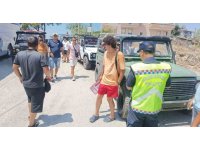 Alanya’da 5 safari aracına cezai işlem uygulandı