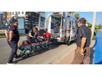 Elektrikli bisiklet sürücüsü hastanelik oldu