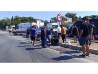 Otomobiller çarpıştı, sürücüler birbirini suçladı