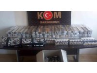 Hatay’da durdurulan araçtan 4 bin 90 paket kaçak sigara çıktı