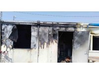 İskenderun’da çıkan yangında konteyner kullanılamaz hale geldi