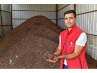 Organik atıklar kompost ürüne dönüşüyor