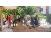 Binanın 6’ncı katında çıkan yangın apartman sakinlerini sokağa döktü