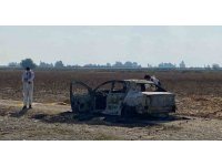 Otomobil yanıp küle döndü, sürücü öldü