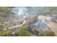 Burdur’da ağaçlık alandaki yangın köylülerin imece usulüyle söndürüldü