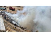 Alanya’da çöplükte çıkan yangın paniğe neden oldu