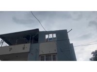 Fırtına çatı uçurdu, yangın çıkardı