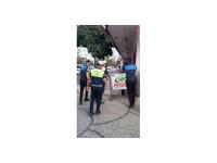 Zabıta ekiplerinden kaldırım işgaline yönelik denetim