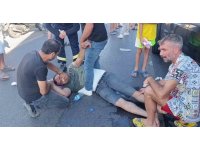 Krize giren tır sürücüsünün kaza yapma anı güvenlik kamerasında