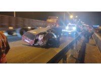 Kazada hurdaya dönen Tofaş’ın sürücüsü yaralandı