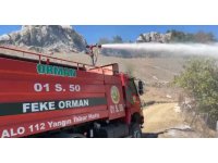 Feke’de ev yangını