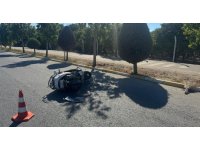 Motosiklet sürücüsü kazada ağır yaralandı