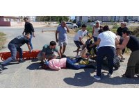 Manavgat’ta motosikletten düşen adam ağır yaralandı