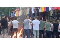 Alanya’da marka avukatları ile esnaf arasında arbede