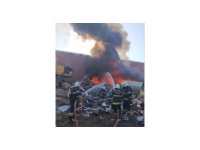 Kahramanmaraş’ta hurdalık yangını