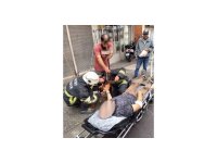 Elini kepenk makarasına sıkıştıran adamın yardımına itfaiye yetişti