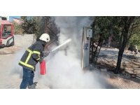 Kırıkhan’da trafo yangını