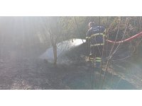 Samandağ’da bahçe yangını söndürüldü