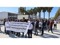 SASA Polyester fabrikasında maaş alamayan işçiler eylem yaptı