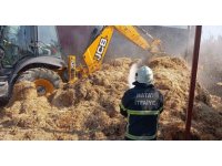 Samandağ’da samanlık yangını