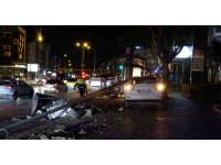 Ortalığı savaş alanına çevirdi, kazadan burnu bile kanamadan çıktı