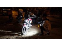 Çalınan motosikletini kurye arkadaşlarından oluşturduğu arama timi ile buldu