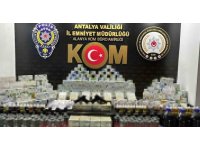 Antalya’da çok sayıda gümrük kaçağı malzeme ele geçirildi, 11 şahsa adli işlem yapıldı