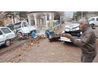 Isparta’da freni boşalan kamyon ortalığı savaş alanına çevirdi