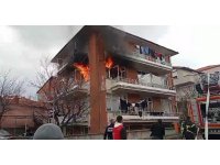 Isparta’da korku dolu anlar: Ev saniyeler içinde alevlere teslim oldu