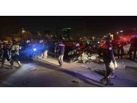 Adana’da ’Dur’ ihtarına uymayan aracı kovalayan polis ekibi kaza yaptı: 2 yaralı