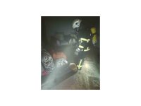 Kumlu’da çıkan ev yangını