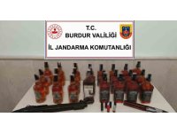 Burdur’da kaçak alkol ele geçirildi