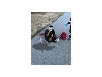 Uçak pistinde motosikletle hız kaza yaptırdı: 2 yaralı